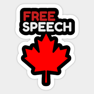 free speech canada  freedom  lovers Sticker